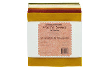 Load image into Gallery viewer, Wool Blend 6&quot;x6&quot; Felt Squares - Fall