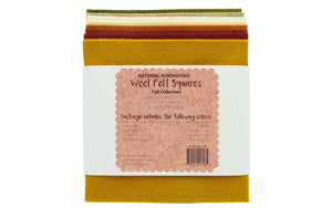 Wool Blend 6"x6" Felt Squares - Fall