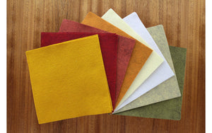 Wool Blend 6"x6" Felt Squares - Fall