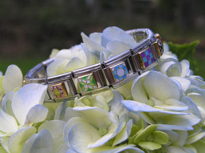 Mosaic Rose Italian Charm