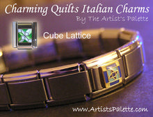 Load image into Gallery viewer, Cube Lattice Italian Charm