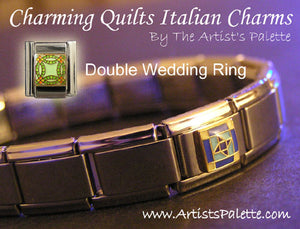 Double Wedding Ring Italian Charm