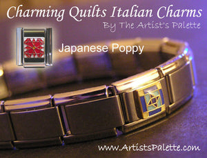 Japanese Poppy Italian Charm