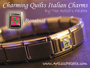 Rosebud Italian Charm